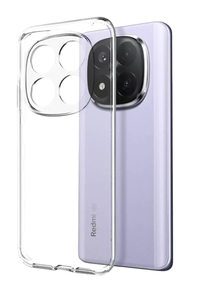 Xiaomi Redmi Note 15 Pro Plus 5G Lüx Şeffaf Silikon - Şeffaf