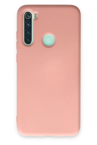Xiaomi Redmi Note 8 Kılıf Nano içi Kadife Silikon - Pudra