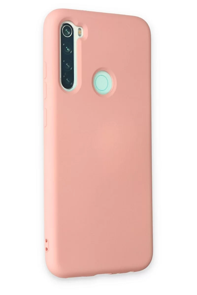 Xiaomi Redmi Note 8 Kılıf Nano içi Kadife Silikon - Pudra