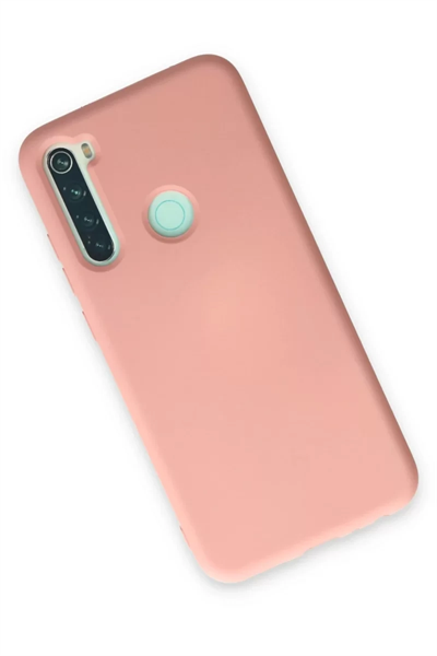 Xiaomi Redmi Note 8 Kılıf Nano içi Kadife Silikon - Pudra