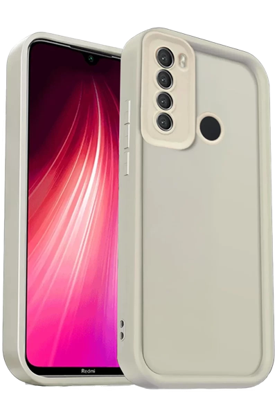Xiaomi Redmi Note 8 Kılıf Viera Silikon - Krem