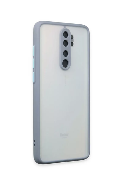 Xiaomi Redmi Note 8 Pro Kılıf Montreal Silikon Kapak - Gri