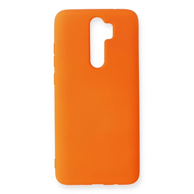 Xiaomi Redmi Note 8 Pro Kılıf Nano içi Kadife Silikon - Turuncu