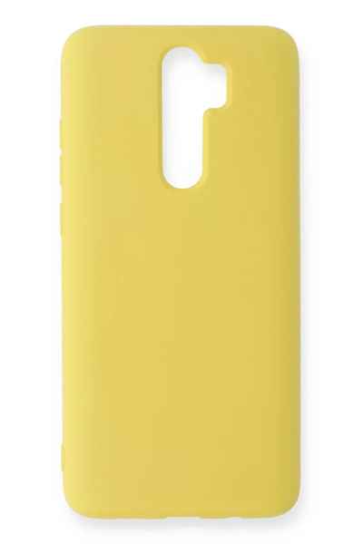 Xiaomi Redmi Note 8 Pro Kılıf Nano içi Kadife Silikon - Sarı