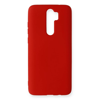 Xiaomi Redmi Note 8 Pro Kılıf Nano içi Kadife Silikon - Kırmızı
