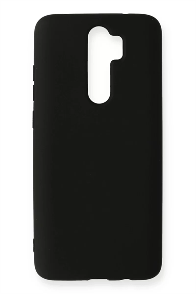 Xiaomi Redmi Note 8 Pro Kılıf Nano içi Kadife Silikon - Siyah