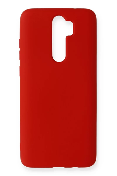 Xiaomi Redmi Note 8 Pro Kılıf Nano içi Kadife Silikon - Kırmızı