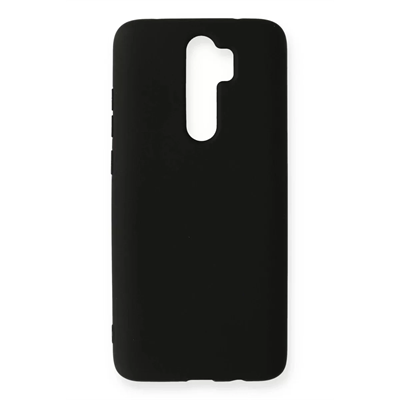 Xiaomi Redmi Note 8 Pro Kılıf Nano içi Kadife Silikon - Siyah