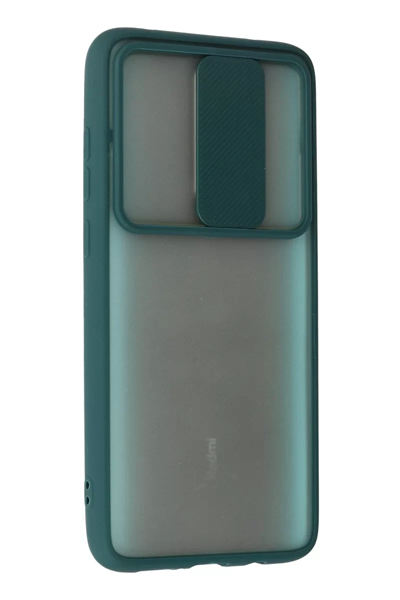 Xiaomi Redmi Note 8 Pro Kılıf Palm Buzlu Kamera Sürgülü Silikon - Yeşil
