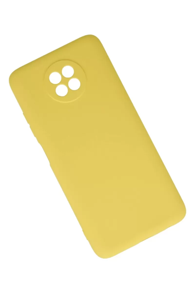 Xiaomi Redmi Note 9 5G Kılıf Nano içi Kadife Silikon - Sarı
