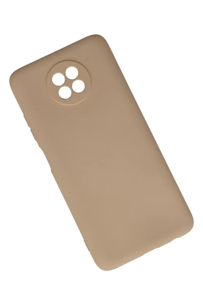 Xiaomi Redmi Note 9 5G Kılıf Nano içi Kadife Silikon - Bej