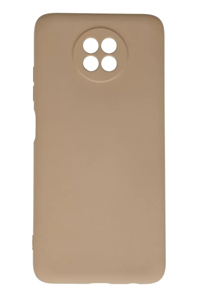 Xiaomi Redmi Note 9 5G Kılıf Nano içi Kadife Silikon - Bej