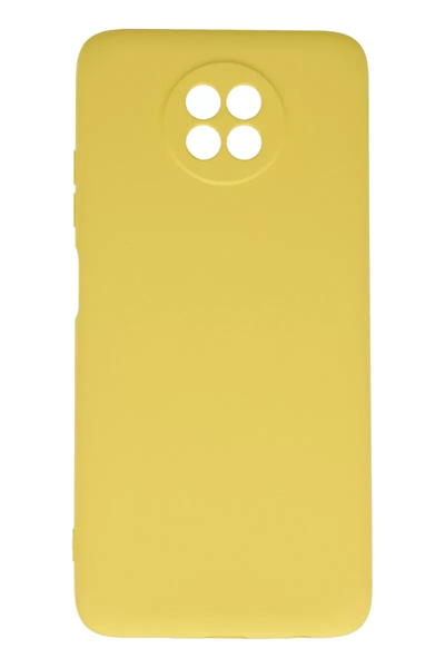 Xiaomi Redmi Note 9 5G Kılıf Nano içi Kadife Silikon - Sarı