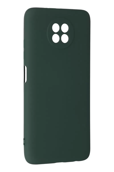 Xiaomi Redmi Note 9 5G Kılıf Nano içi Kadife Silikon - Koyu Yeşil