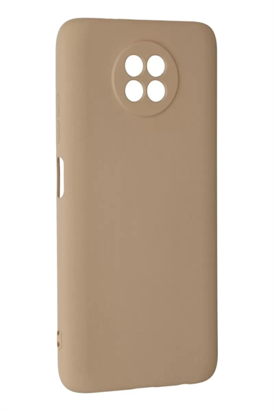 Xiaomi Redmi Note 9 5G Kılıf Nano içi Kadife Silikon - Bej