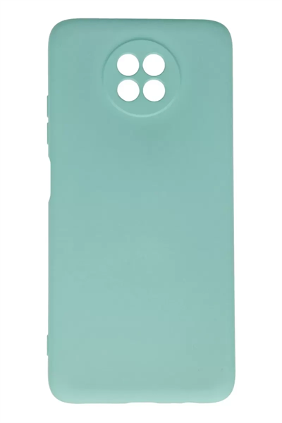 Xiaomi Redmi Note 9 5G Kılıf Nano içi Kadife Silikon - Turkuaz