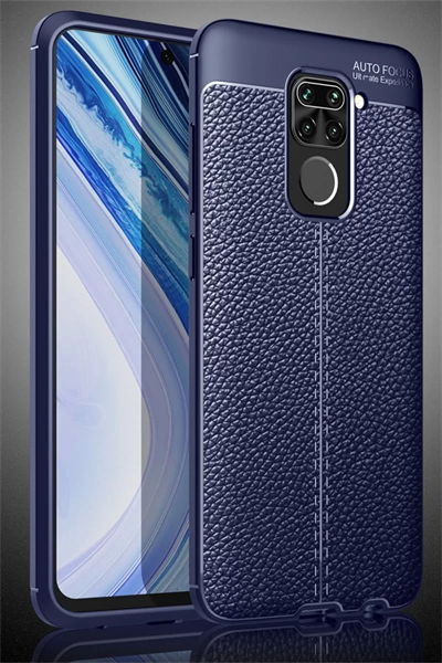 Xiaomi Redmi Note 9 Kılıf Auto Focus Kapak - Lacivert