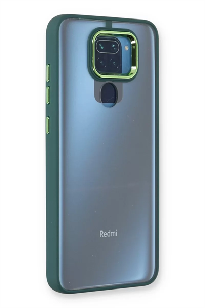Xiaomi Redmi Note 9 Kılıf Dora Kapak - Haki Yeşil