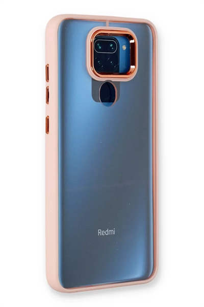 Xiaomi Redmi Note 9 Kılıf Dora Kapak - Pudra