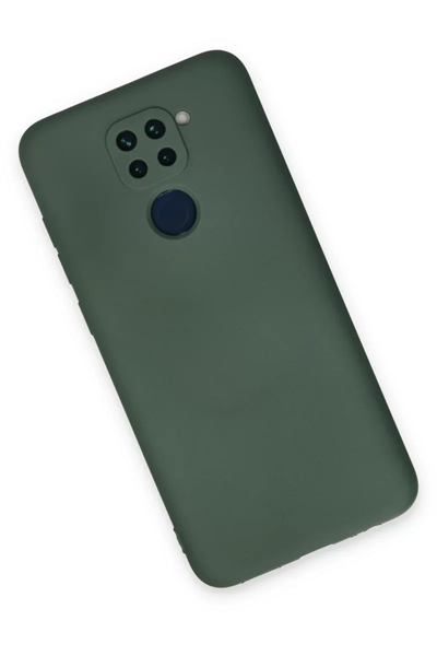 Xiaomi Redmi Note 9 Kılıf Nano içi Kadife Silikon - Koyu Yeşil