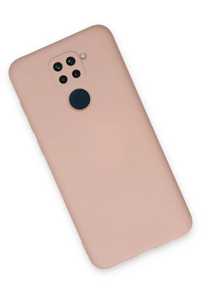 Xiaomi Redmi Note 9 Kılıf Nano içi Kadife Silikon - Pudra