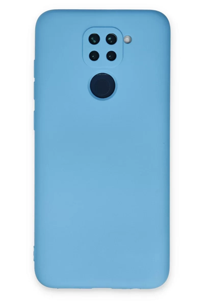 Xiaomi Redmi Note 9 Kılıf Nano içi Kadife Silikon - Mavi