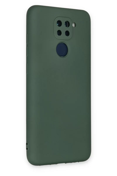 Xiaomi Redmi Note 9 Kılıf Nano içi Kadife Silikon - Koyu Yeşil
