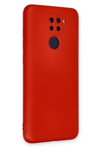 Xiaomi Redmi Note 9 Kılıf Nano içi Kadife Silikon - Kırmızı