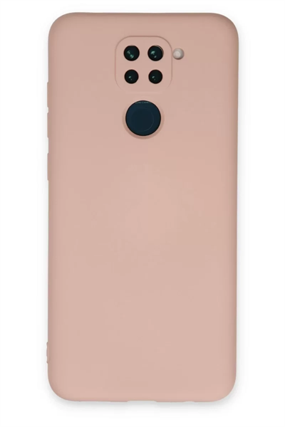 Xiaomi Redmi Note 9 Kılıf Nano içi Kadife Silikon - Pudra