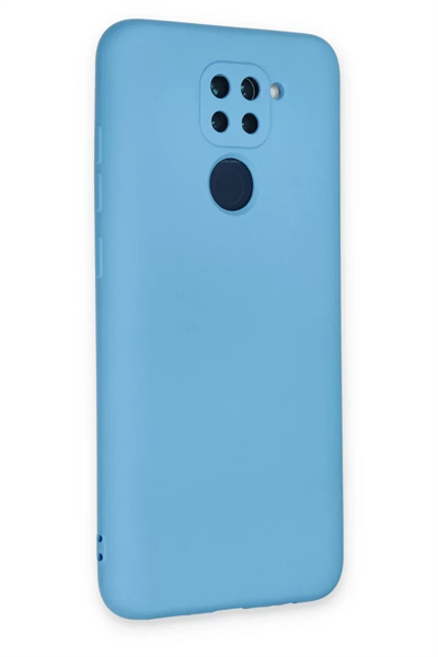 Xiaomi Redmi Note 9 Kılıf Nano içi Kadife Silikon - Mavi
