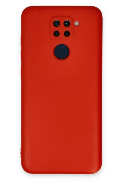 Xiaomi Redmi Note 9 Kılıf Nano içi Kadife Silikon - Kırmızı