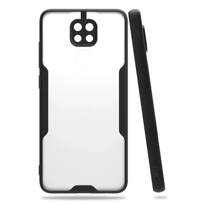 Xiaomi Redmi Note 9 Kılıf Platin Silikon - Siyah