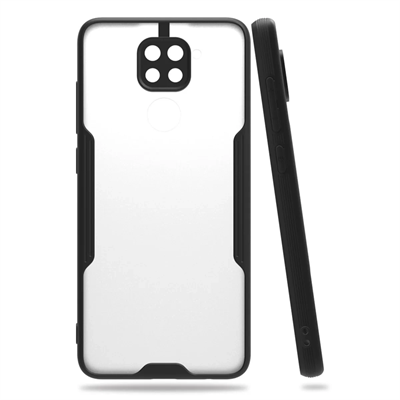 Xiaomi Redmi Note 9 Kılıf Platin Silikon - Siyah