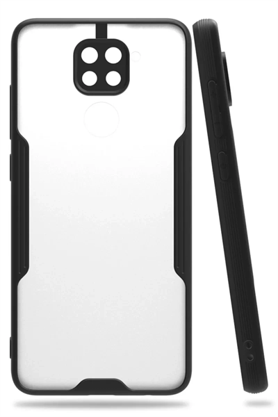Xiaomi Redmi Note 9 Kılıf Platin Silikon - Siyah