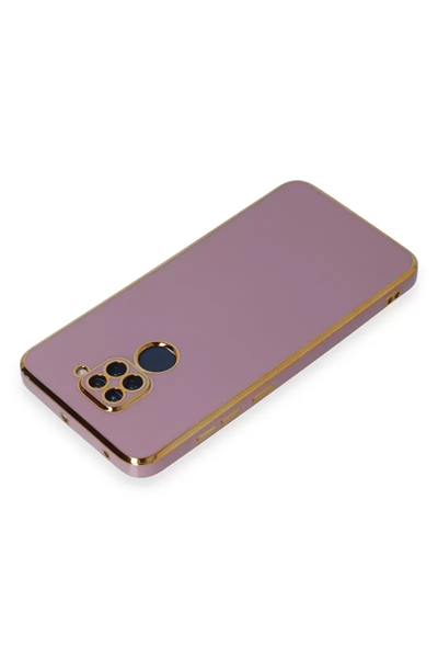 Xiaomi Redmi Note 9 Kılıf Volet Silikon - Mor