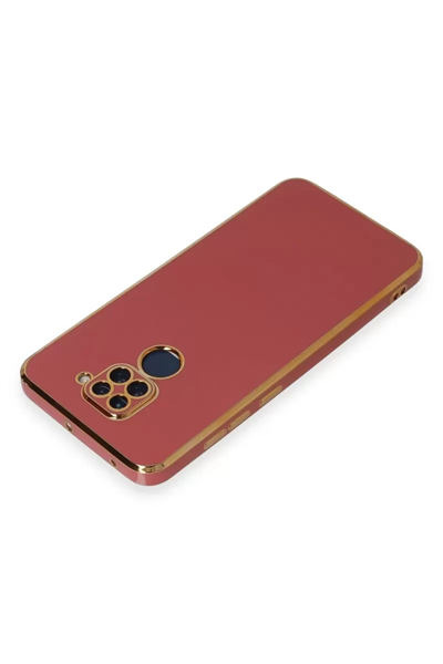 Xiaomi Redmi Note 9 Kılıf Volet Silikon - Kırmızı