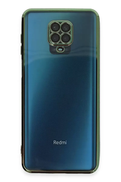 Xiaomi Redmi Note 9 Pro Kılıf Lensli Silikon - Yeşil
