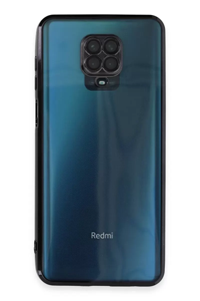 Xiaomi Redmi Note 9 Pro Kılıf Lensli Silikon - Siyah