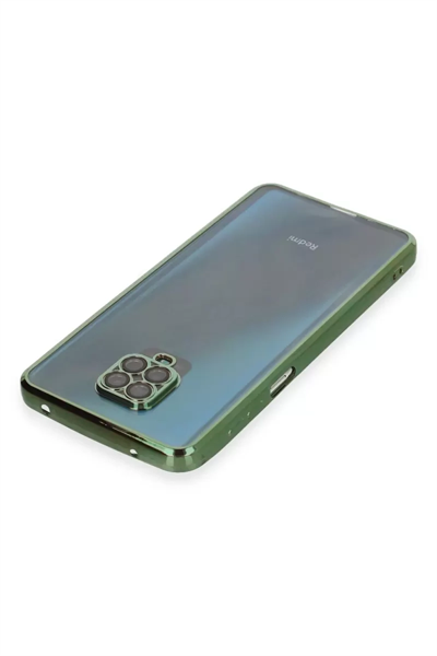 Xiaomi Redmi Note 9 Pro Kılıf Lensli Silikon - Yeşil