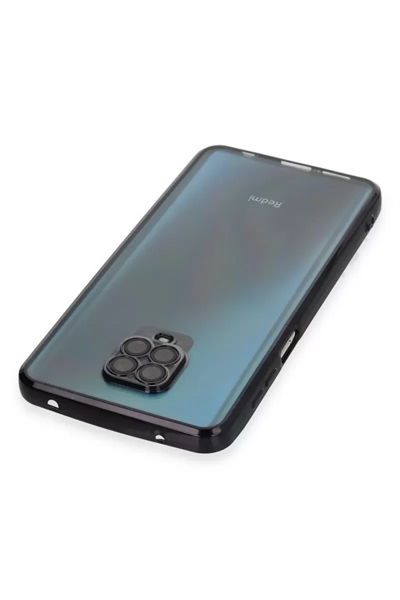 Xiaomi Redmi Note 9 Pro Kılıf Lensli Silikon - Siyah