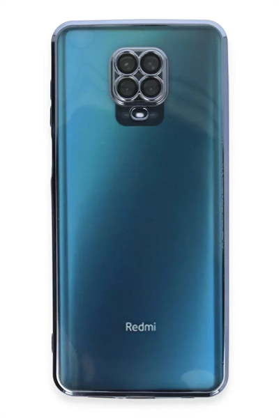 Xiaomi Redmi Note 9 Pro Kılıf Lensli Silikon - Açık Mavi