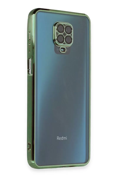 Xiaomi Redmi Note 9 Pro Kılıf Lensli Silikon - Yeşil