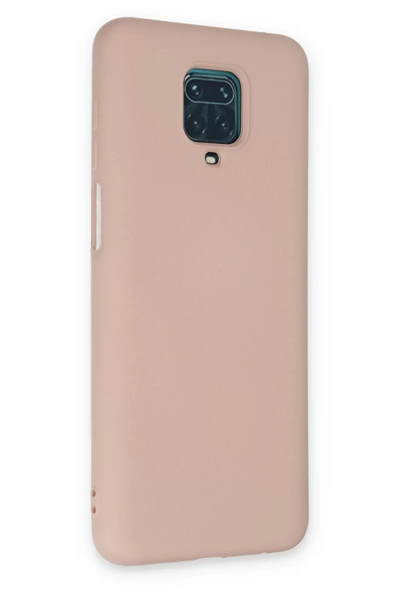 Xiaomi Redmi Note 9 Pro Kılıf Nano içi Kadife Silikon - Pudra