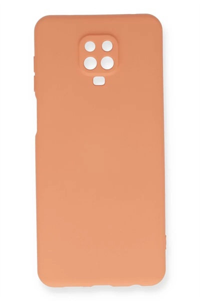 Xiaomi Redmi Note 9 Pro Kılıf Nano içi Kadife Silikon - Turuncu
