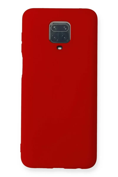 Xiaomi Redmi Note 9 Pro Kılıf Nano içi Kadife Silikon - Kırmızı