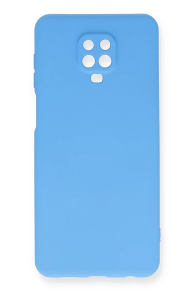 Xiaomi Redmi Note 9 Pro Kılıf Nano içi Kadife Silikon - Mavi