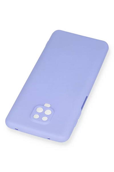 Xiaomi Redmi Note 9 Pro Kılıf Nano içi Kadife Silikon - Lila