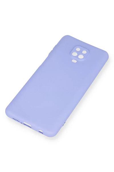 Xiaomi Redmi Note 9 Pro Kılıf Nano içi Kadife Silikon - Lila