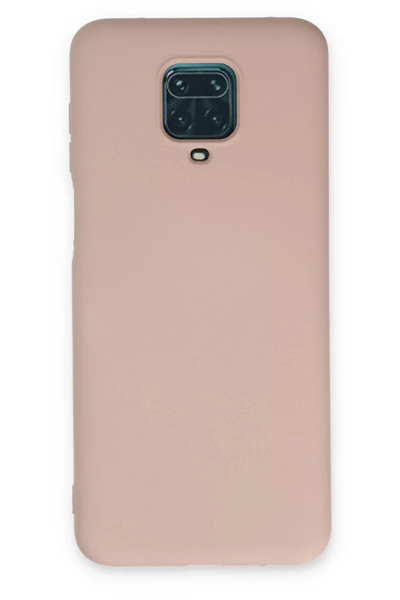 Xiaomi Redmi Note 9 Pro Kılıf Nano içi Kadife Silikon - Pudra