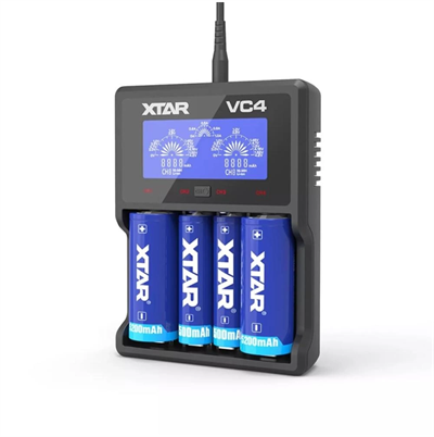 Xtar VC4 Dörtlü Li-ion / NI-CD / NI-MH Pil Şarj Cihazı